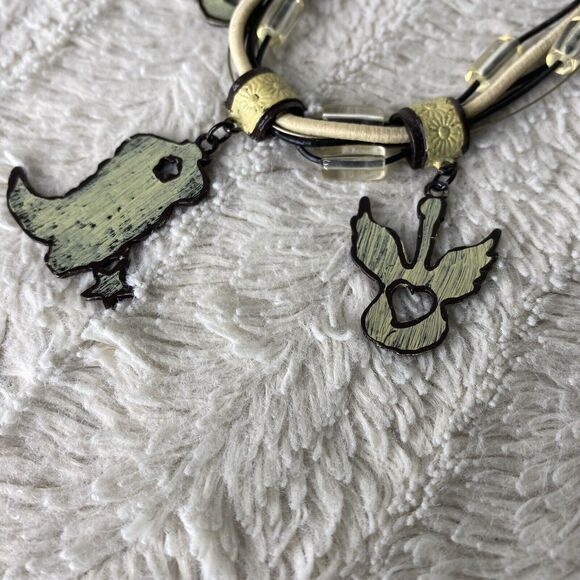 New Western Charm Metal Necklace Earring Set Cowgirl Country Guitar Boot - Picture 3 of 9